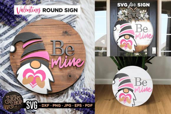 Be Mine Gnome SVG: Graphics for Crafts