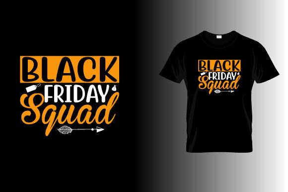 Black Friday Squad Svg Design for Crafts & Graphics
