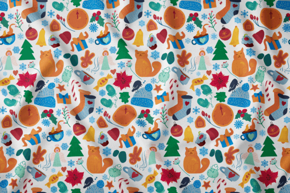 Cozy Winter Seamless Pattern Graphics