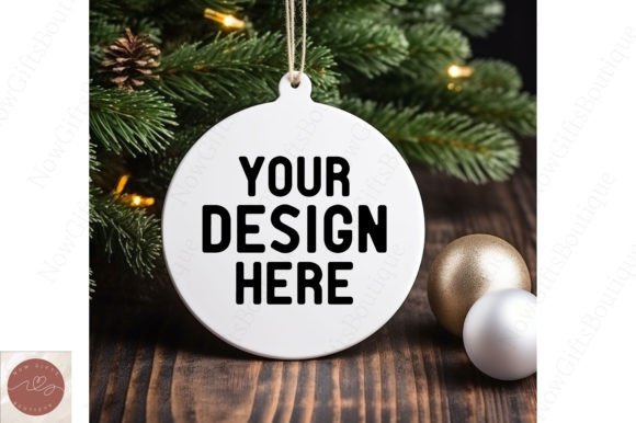 Happy New Year Crackle Mockup: Christmas Amp Graphics