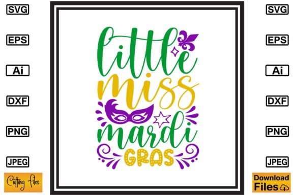 Little Miss Mardi Gras: Graphics for Crafts