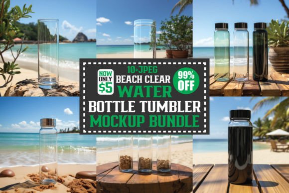Review: Beach Clear Water Free Mockups Bundle