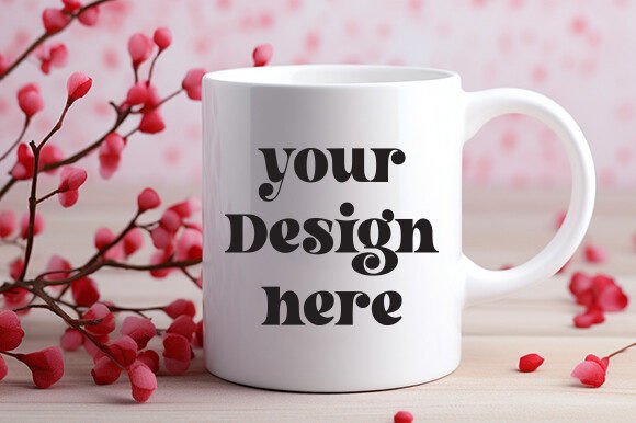 Valentine's Mug Mockup: Graphics for Mugs Amp