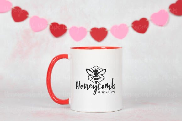 Valentines Graphics: A Red Mug Mockup Review