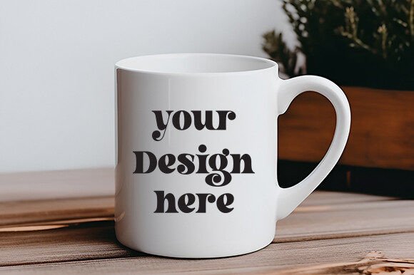 White Mug Mockup 33: Essential Graphics for Mugs Amp