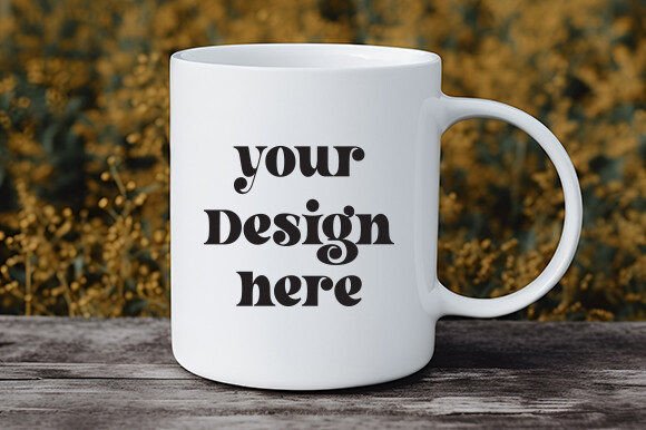 White Mug Mockup 41: Essential Graphics for Mugs Amp