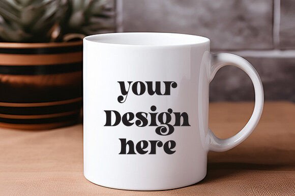 White Mug Mockup 55: Premium Graphics for Mugs Amp